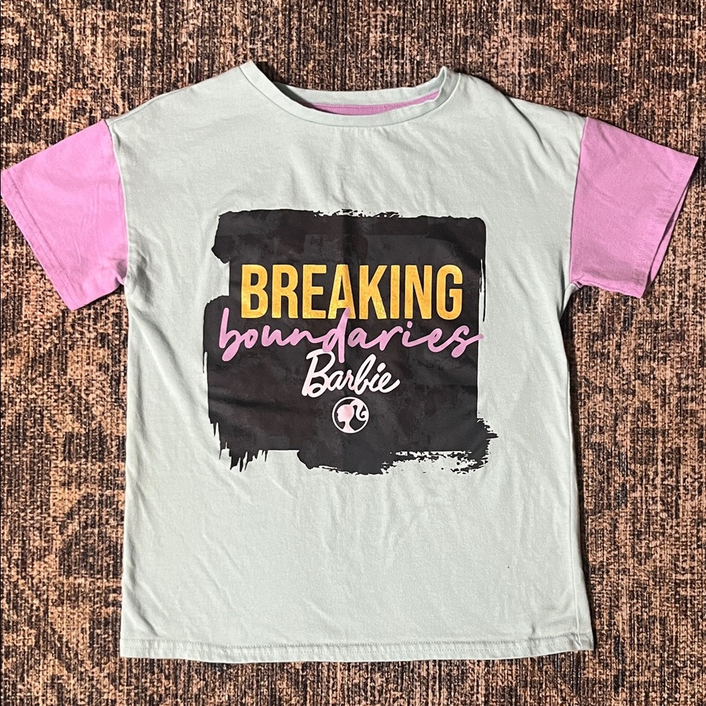 Barbie Kids Tee - Pink and Gray